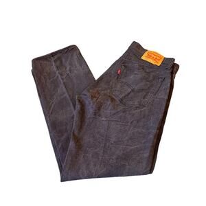 Levi Men's Grey 501 Straight Leg Jeans Size 34/32